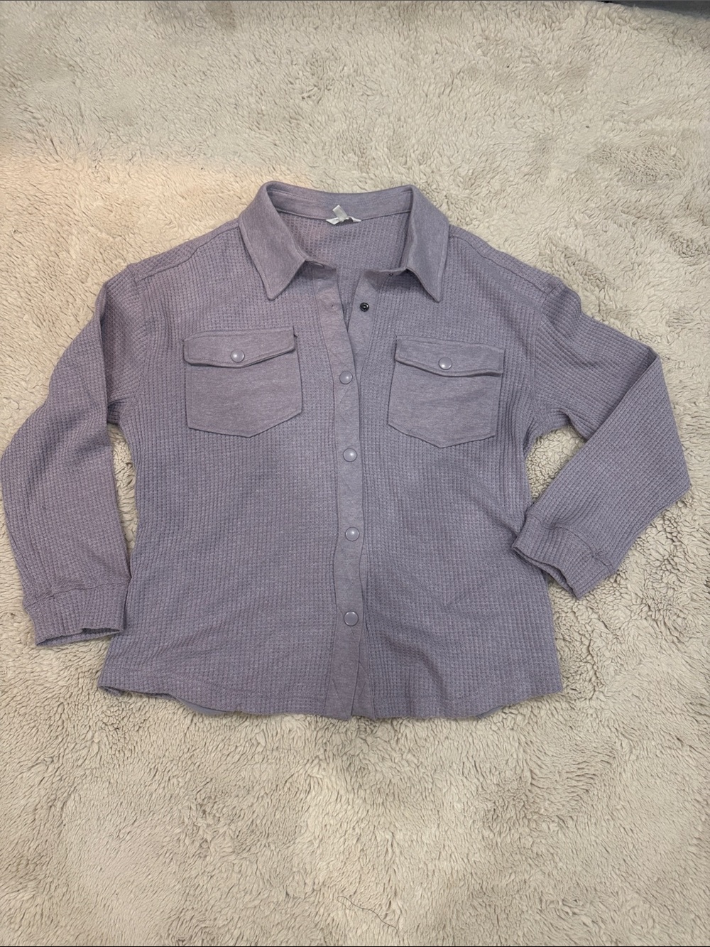 Button down light purple shirt